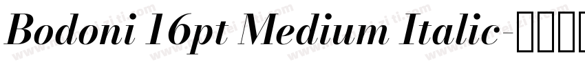 Bodoni 16pt Medium Italic字体转换
